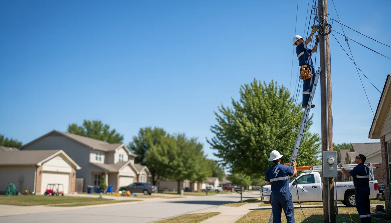 Residential electrician providing installation services in Blairstown, IA